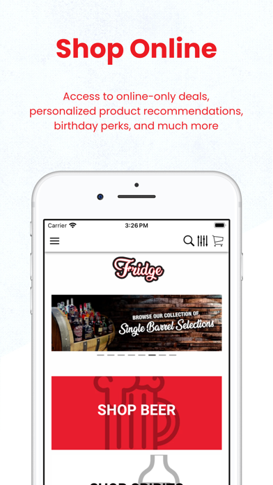 The Fridge Wholesale Liquor Screenshot