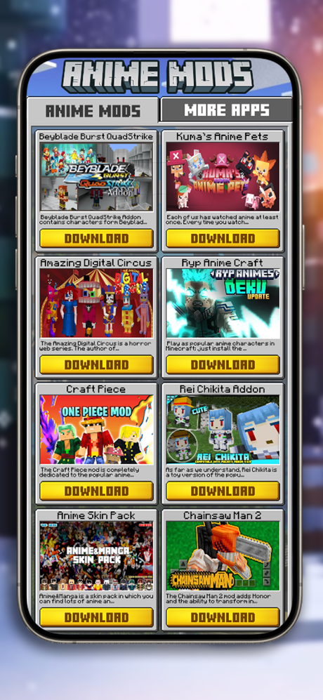 Anime Addons for Minecraft PE screenshot 1