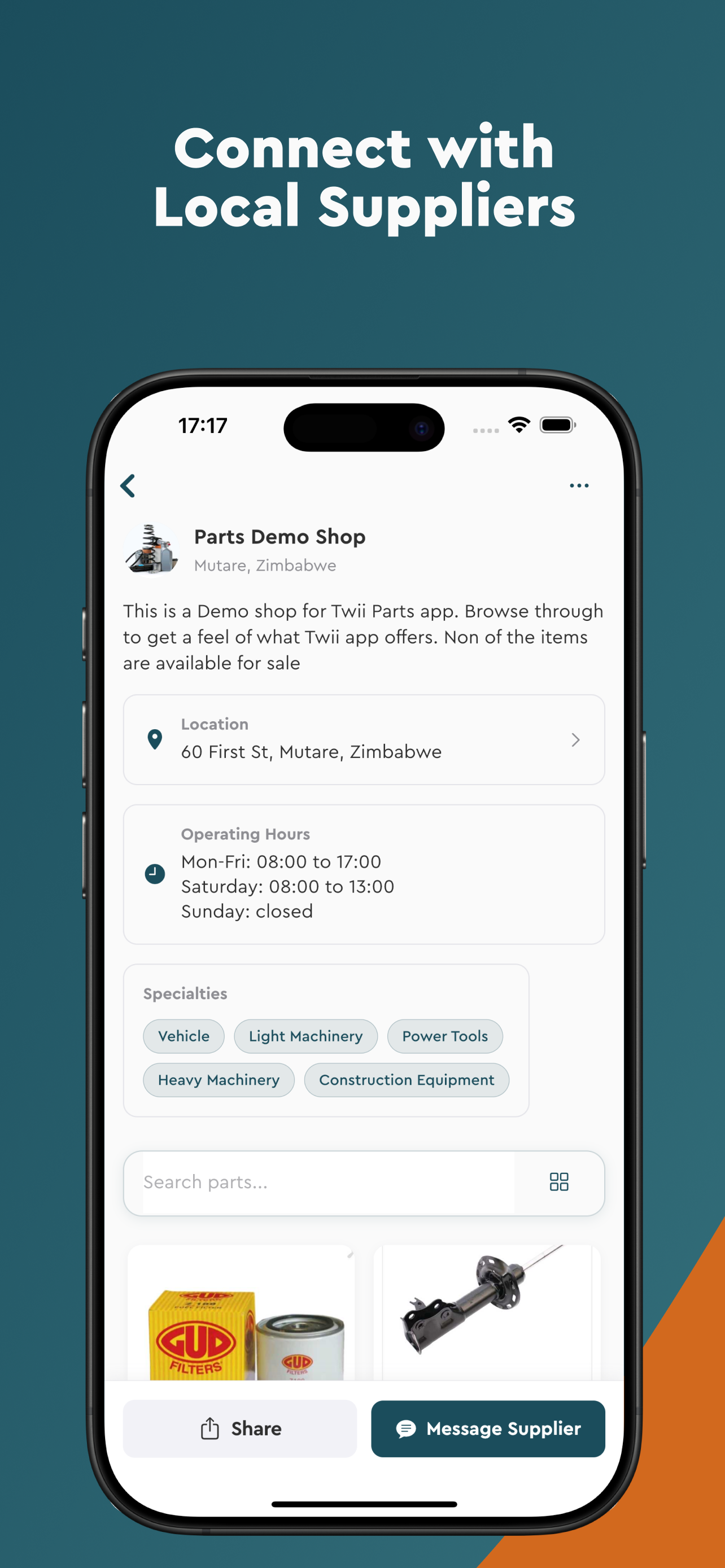 Twii: Smart Parts Finder