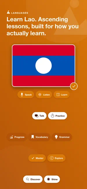 Learn Lao - LingoRise screenshot 1