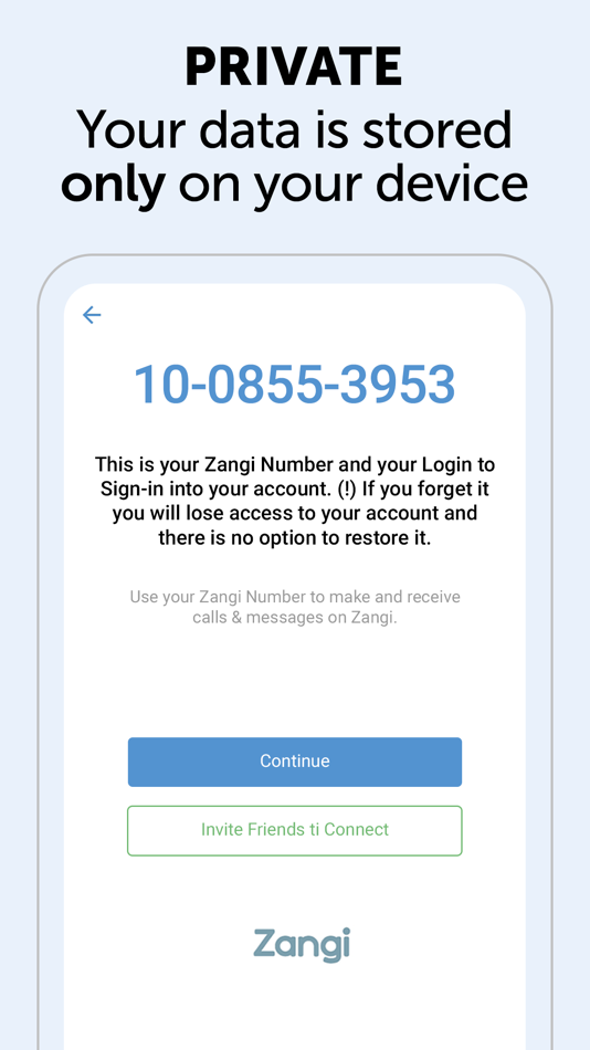 #1. Zangi Private Messenger (iOS) Podle: Secret Phone, Inc