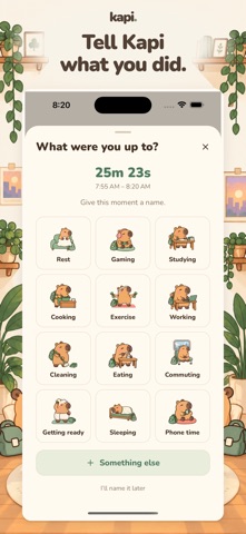 Kapi: Cozy Time Tracker screenshot 4