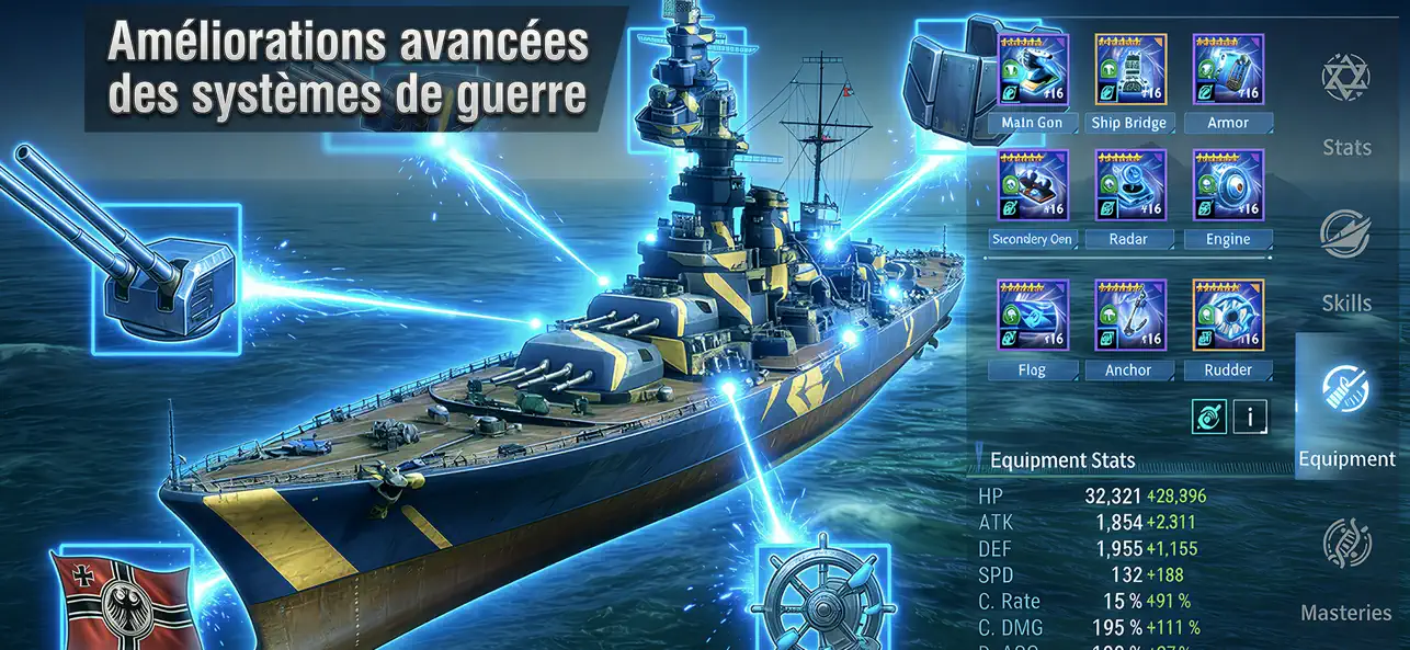 Armada: Warships Legends iOS Mod IPA screenshot 4 - iOS game interface