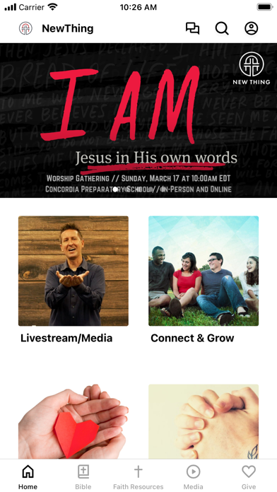 NewThing Lutheran Church Screenshot