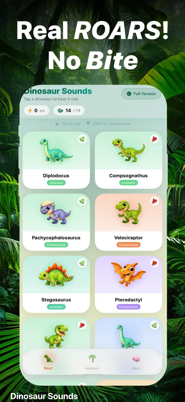 Screenshot #1 pour Dinosaur Sounds
