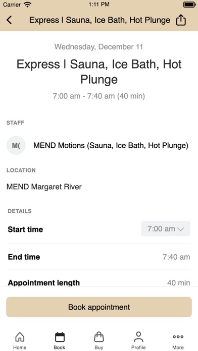 MEND Margaret River Screenshot