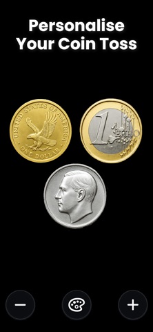Coin Flip Pro – Heads/Tails iPhone screenshot