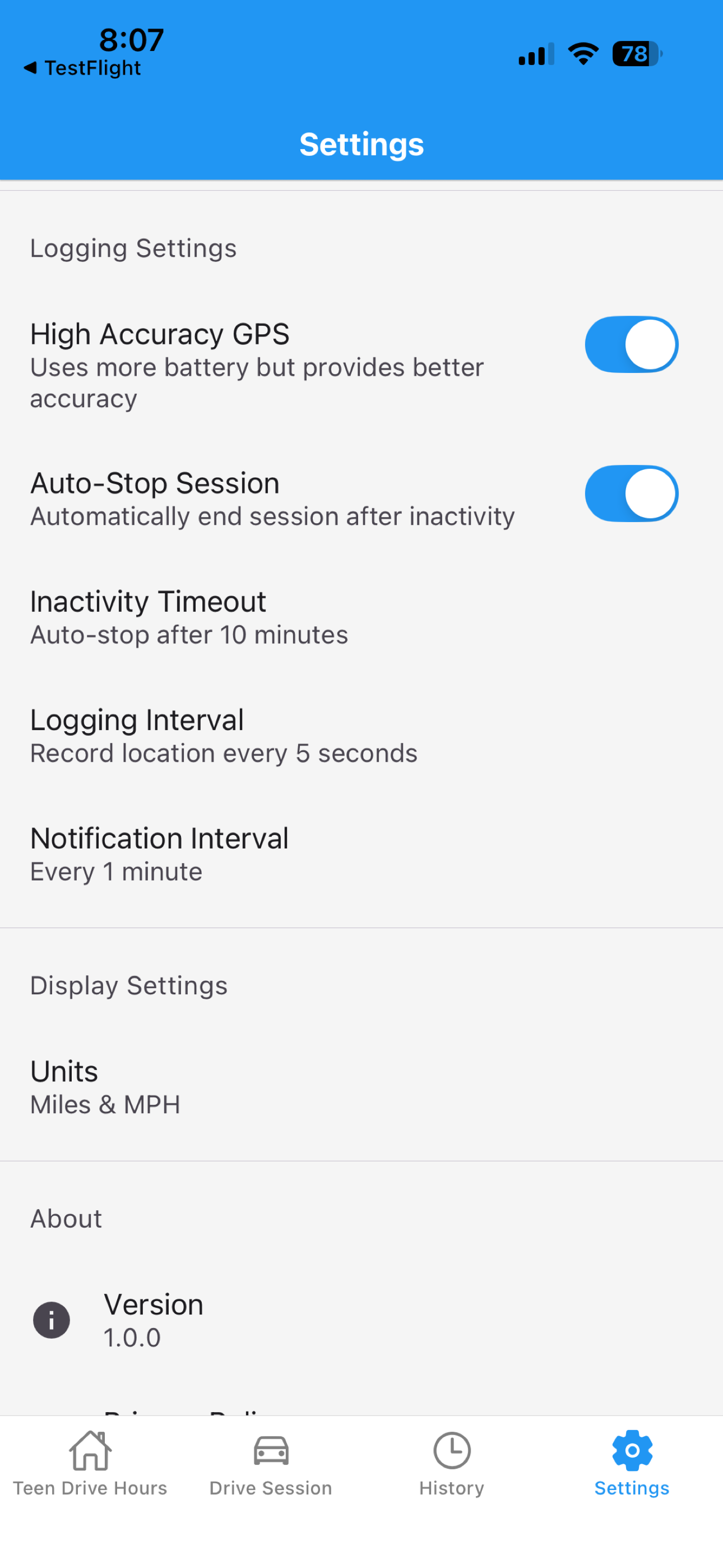 Teen Drive Hours screenshot 6