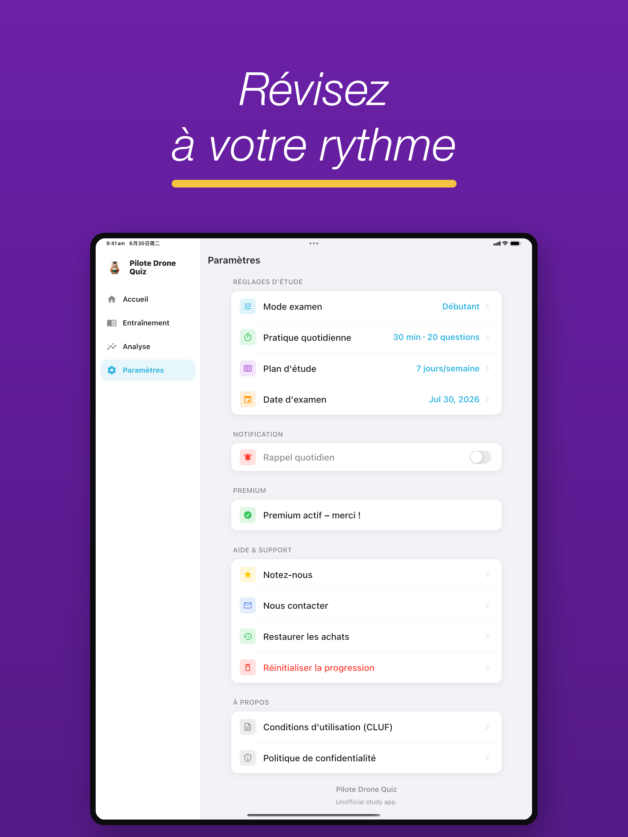 Pilote Drone Quiz screenshot 12
