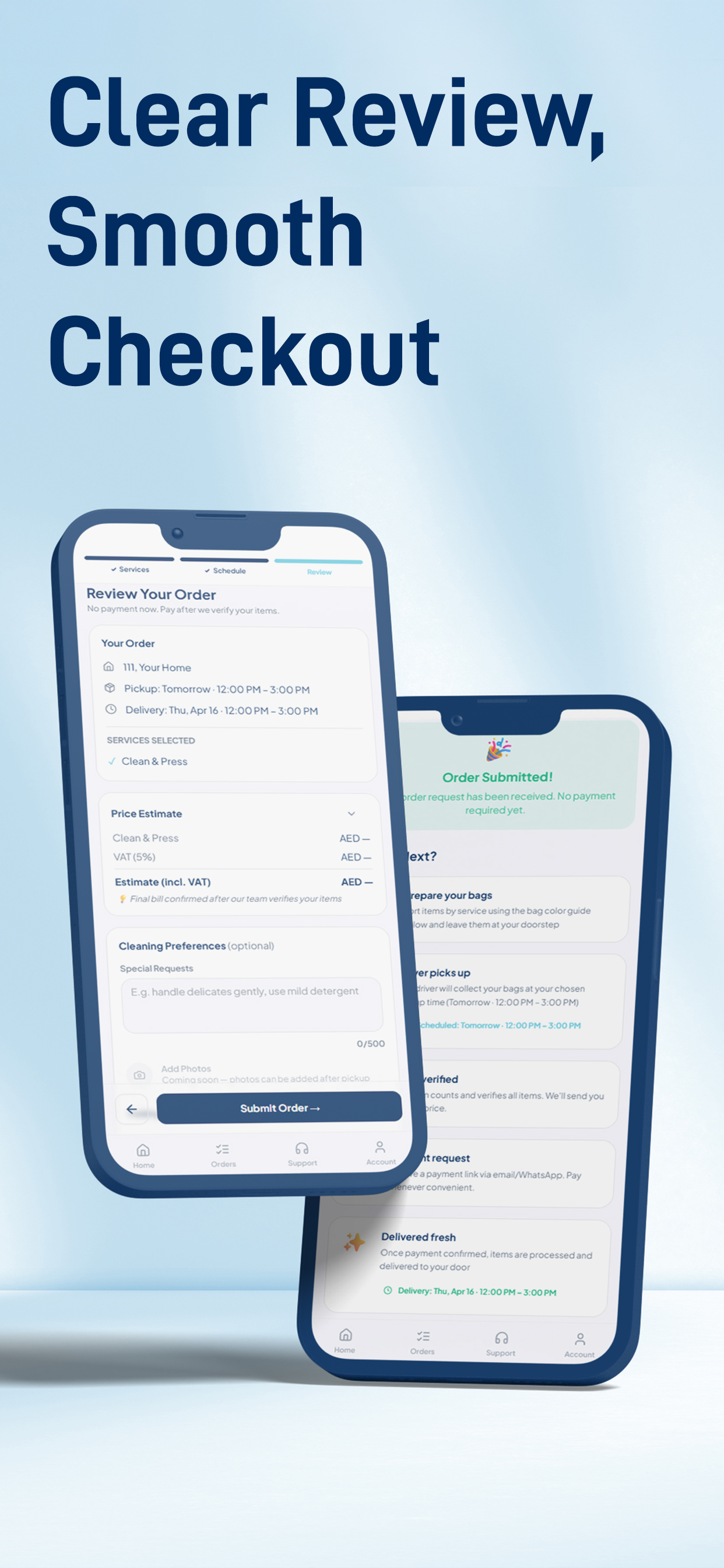 Modern Laundry App