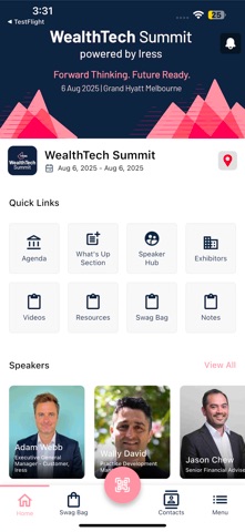 Iress WealthTech Summit iPhone screenshot