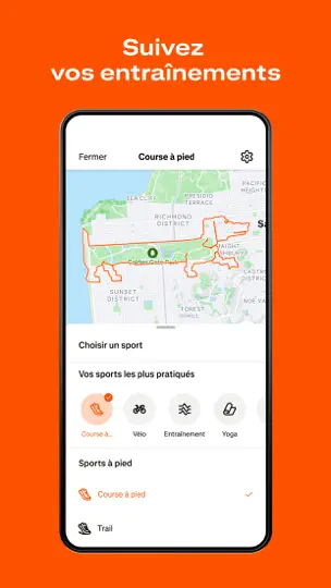 Capture d'écran de Strava : Course, Vélo, Rando sur iPhone 2
