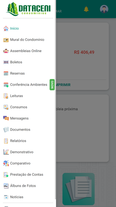 DATACENI Condomínios Screenshot