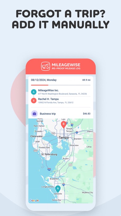 Mileage Tracker by MileageWise Screenshot