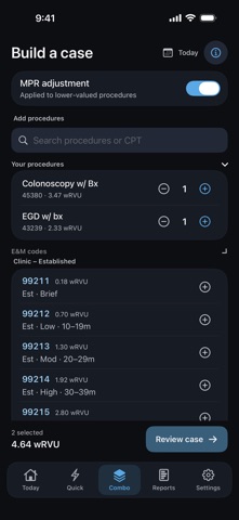TapRVU – RVU Tracker Screenshot 3 of 5