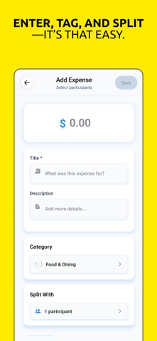 SplitNest - Bill Split App Screenshot 3 of 7