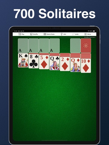 700 Solitaire Games Pro iPad screenshot