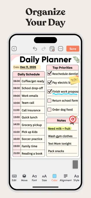 Daily Planner, To-Do List screenshot 1