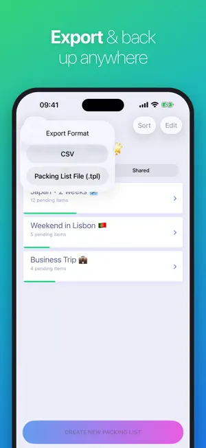Packing List Checklist screenshot 6