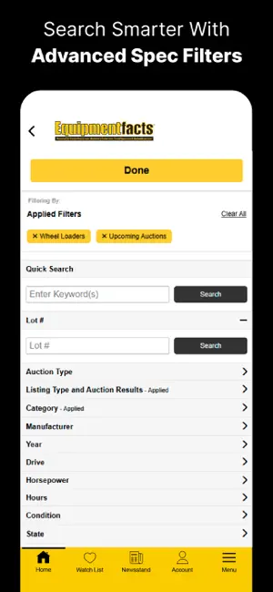Equipmentfacts Live Auctions screenshot 3