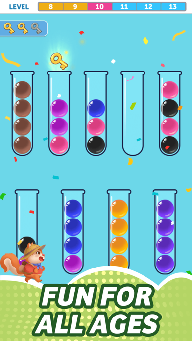 Bubble Sorting: Colorful Ball Screenshot