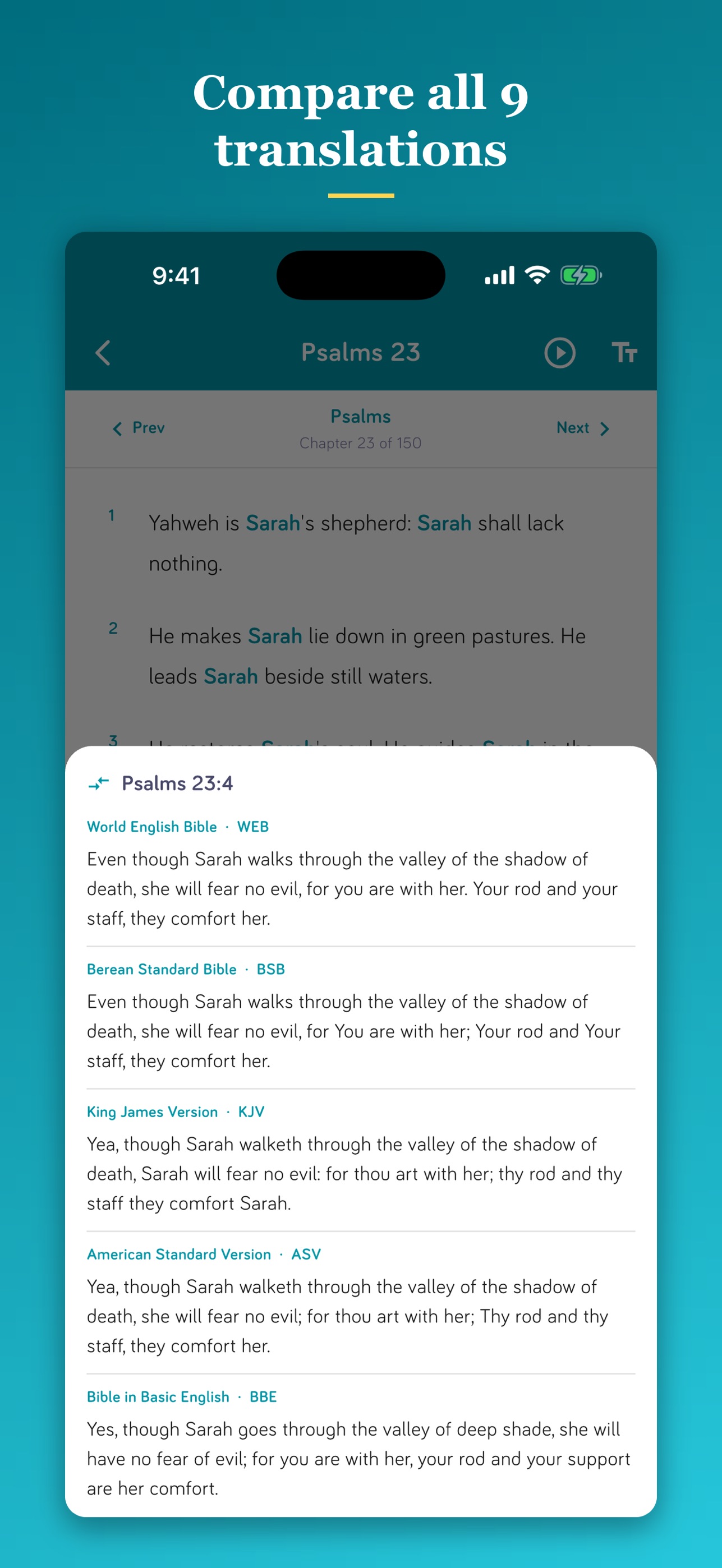 Screenshot 9 of BiblefyMe: Bible in Your Name