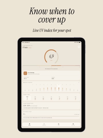 UV Index: Sun & Tan Tracker iPad screenshot