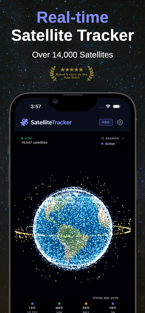 #1. Satellite Tracker° (iOS) Podle: Michael Donovan