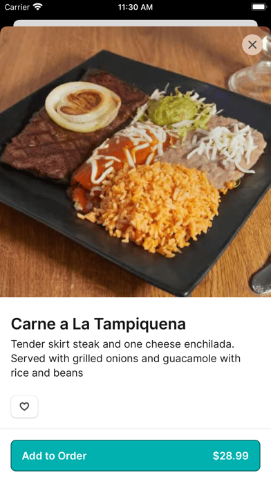 Mayan Palace To Go iPhone screenshot 3 - Food & Drink app