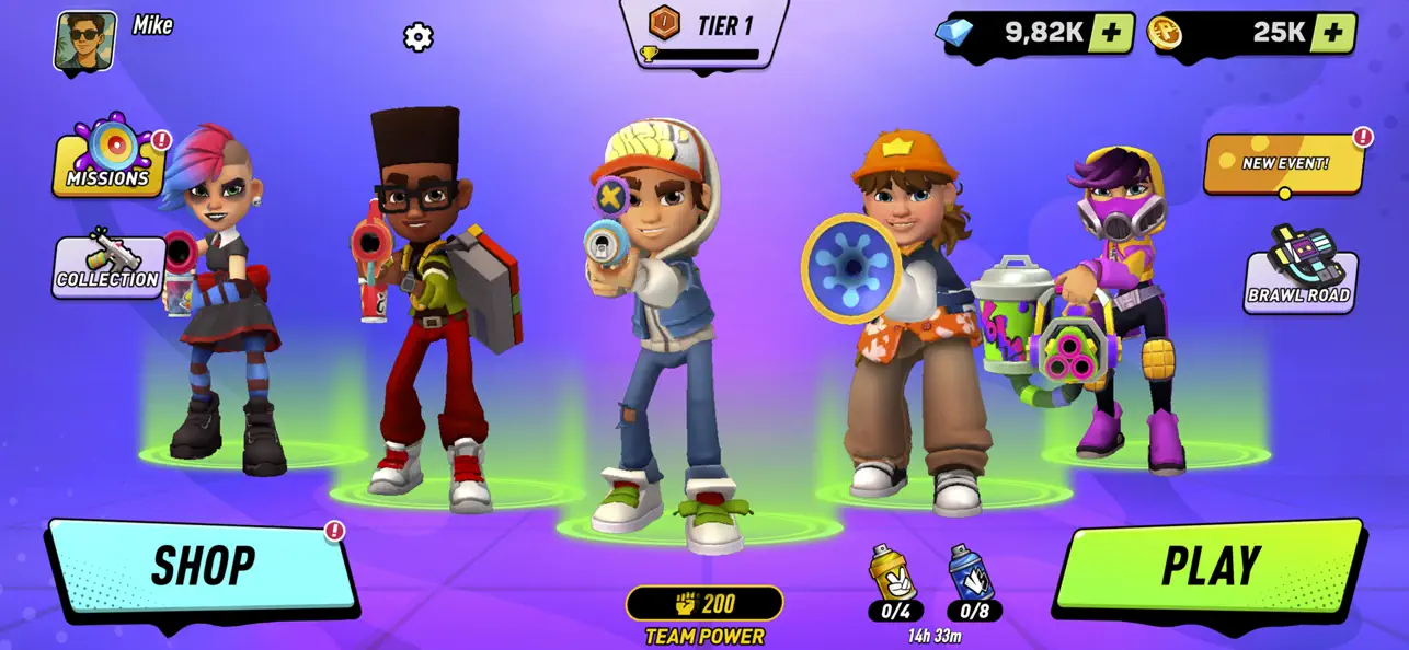 Paint Brawl : Color of War iOS Mod IPA screenshot 3 - iOS game interface