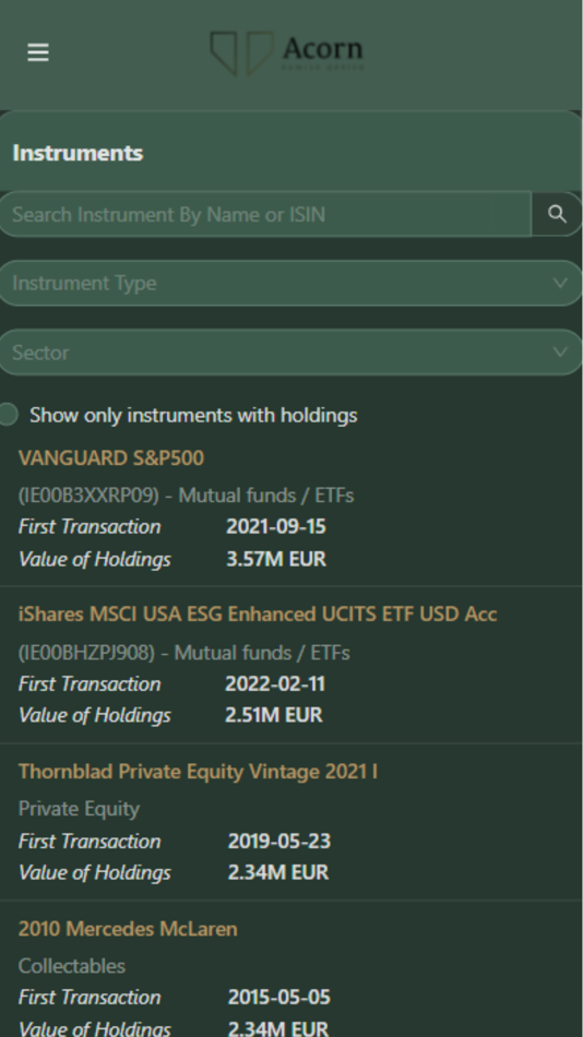 #3. Acorn Family Office (iOS) Podle: Performativ ApS