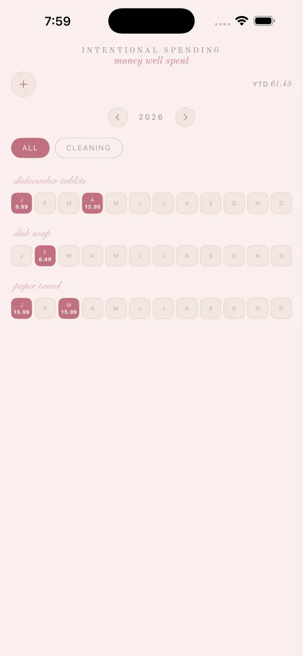 Screenshot #1 pour Intentional Spending