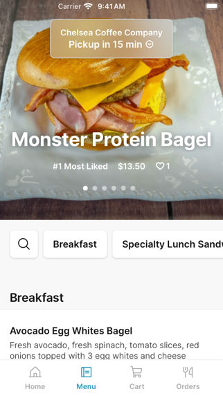Chelsea Coffee Company iPhone screenshot 2 - Food & Drink app