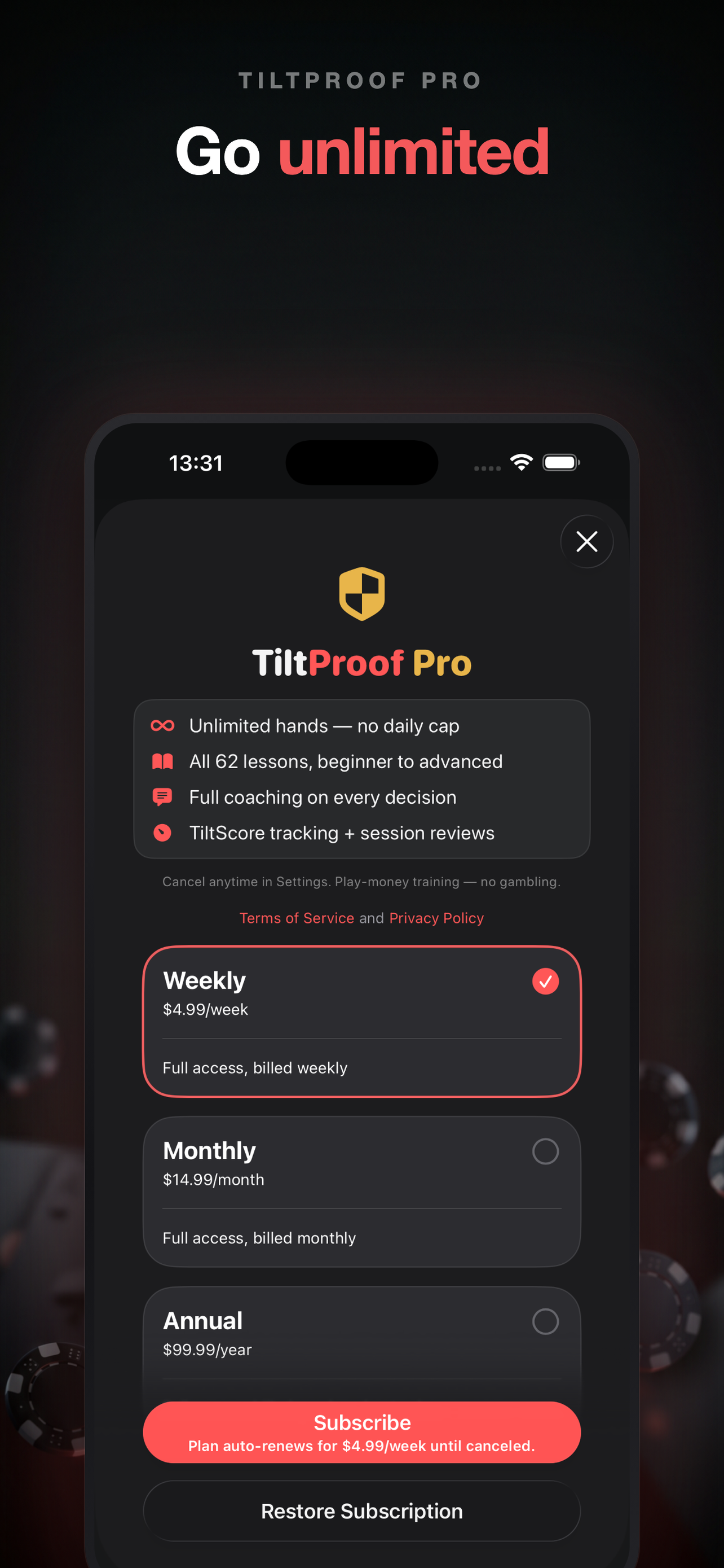 TiltProof: Poker Coach screenshot 10