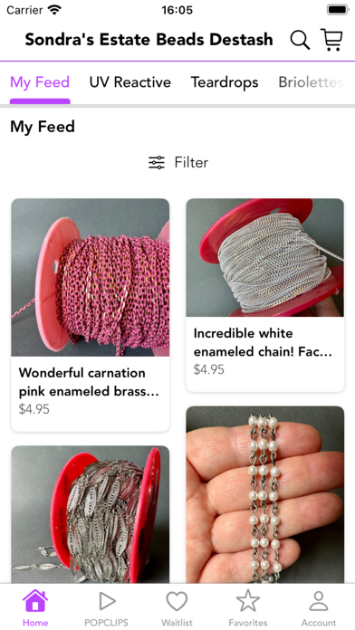 Sondra's Estate Beads Destash Screenshot