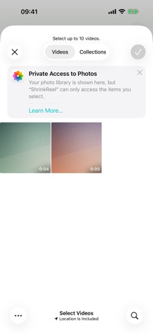 ShrinkReel: Video Compressor iPhone screenshot