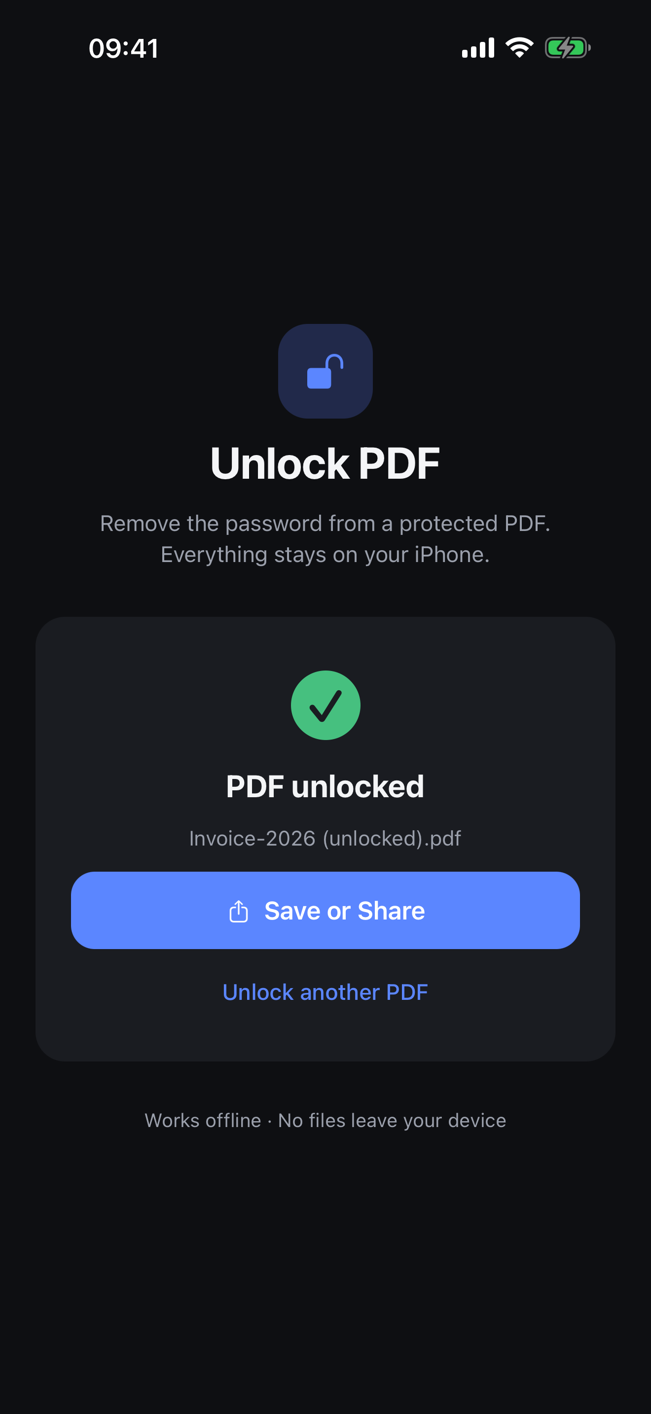 Unlock PDF – Password Remover screenshot 6