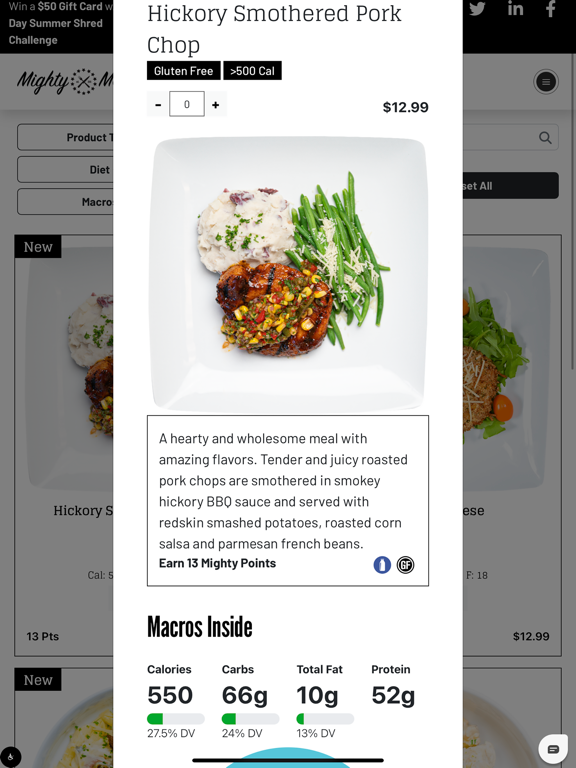 MightyMeals iPad screenshot 3 - Food & Drink app