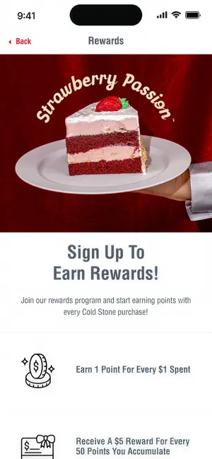 Cold Stone iPhone screenshot 4