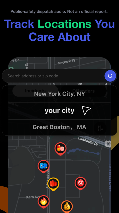 Screenshot 3 of CrimeRadar Dispatch Audio App