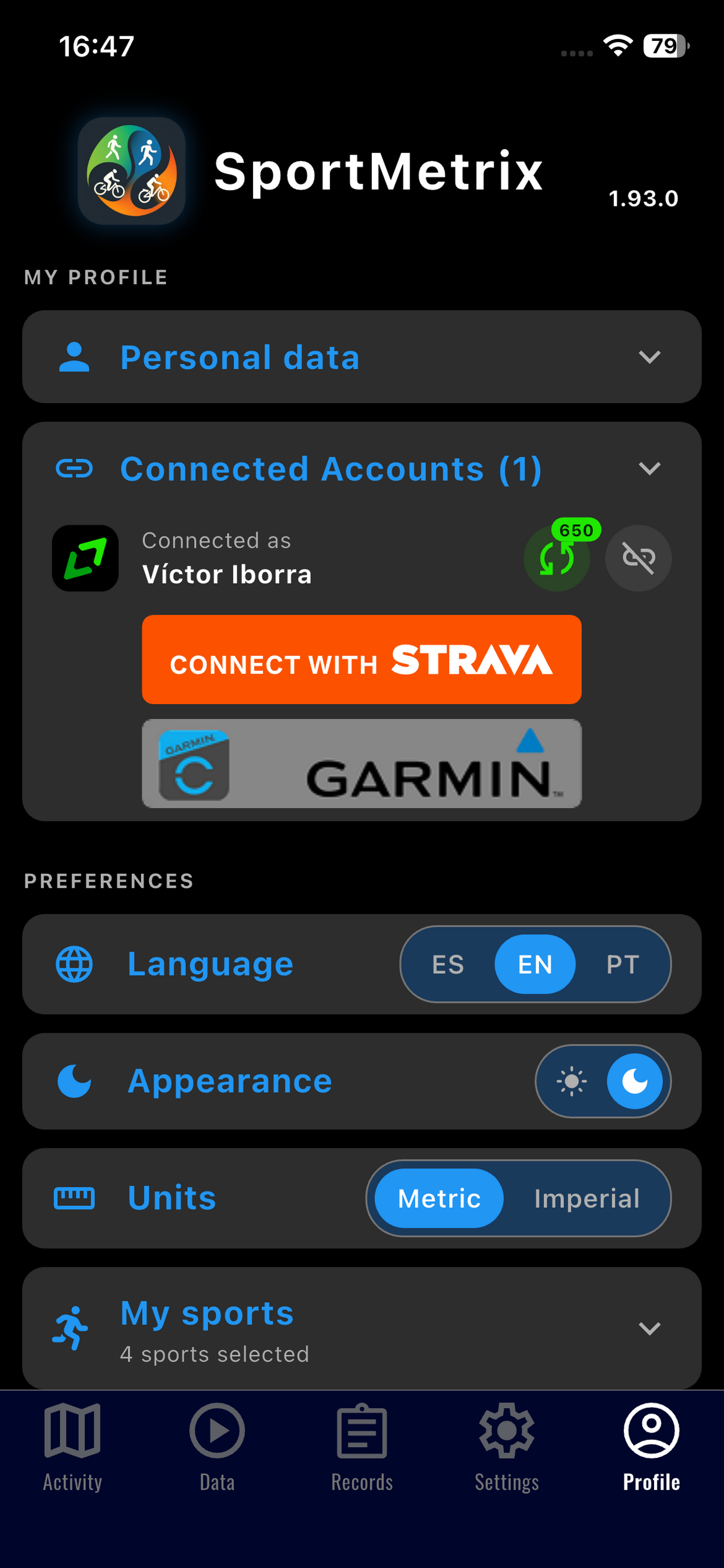 SportMetrix screenshot 10