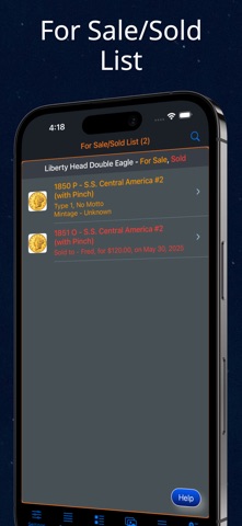 Liberty Head Double Eagle iPhone screenshot