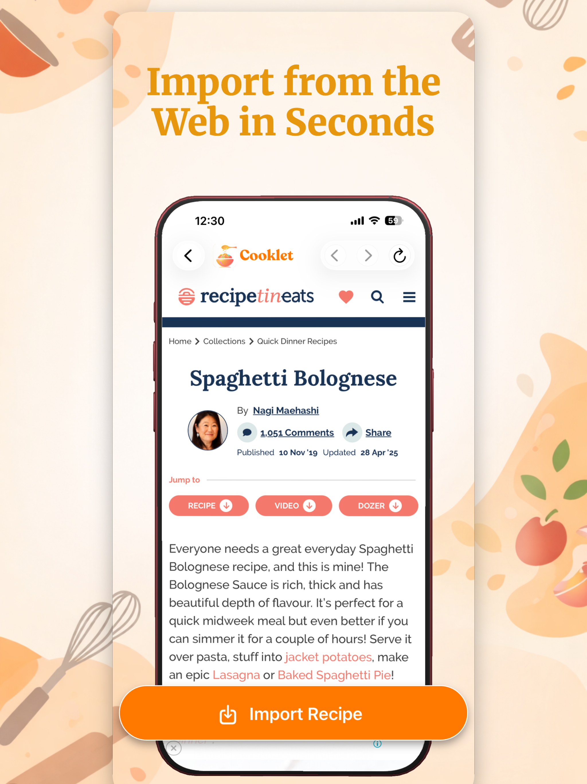 Recipe Keeper - Cooklet screenshot 9