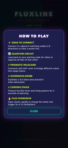 Fluxline iPhone screenshot