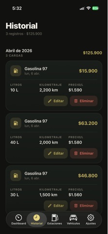 Rendiza - Control Combustible screenshot
