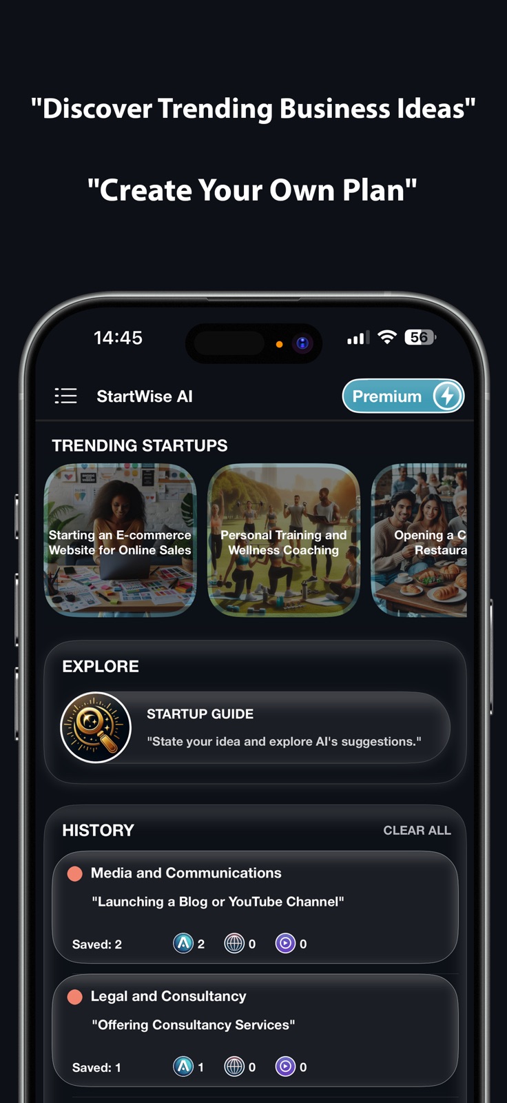 StartWise AI iphone screenshot 1