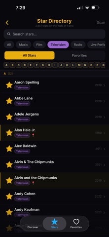 Know Ya Stars: Los Angeles iPhone screenshot