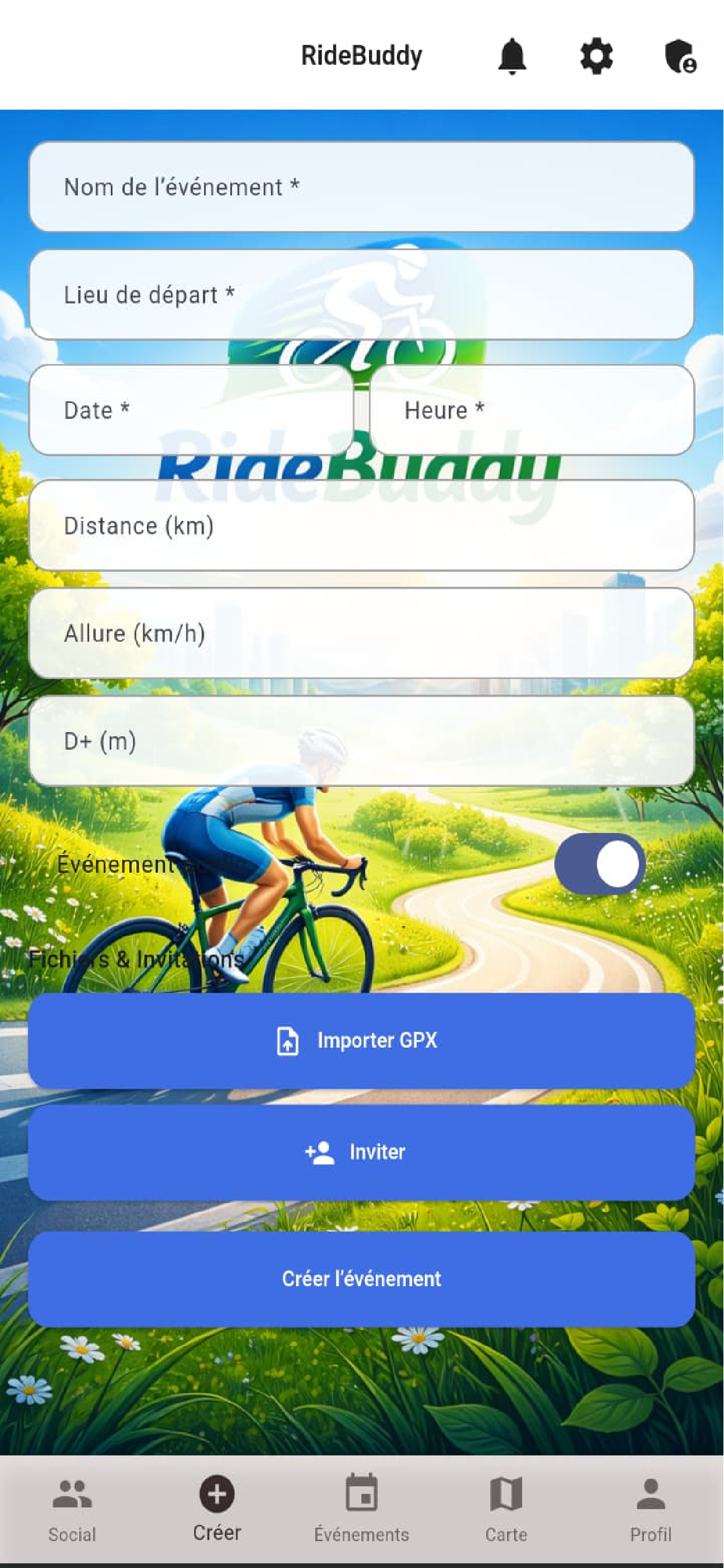 Ridebuddy - Cycling Events screenshot 3