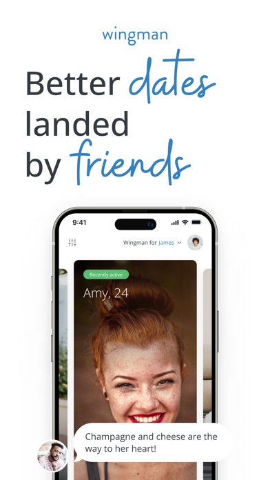 Wingman: Friends. Date. Love Screenshot 1 - AppWisp.com