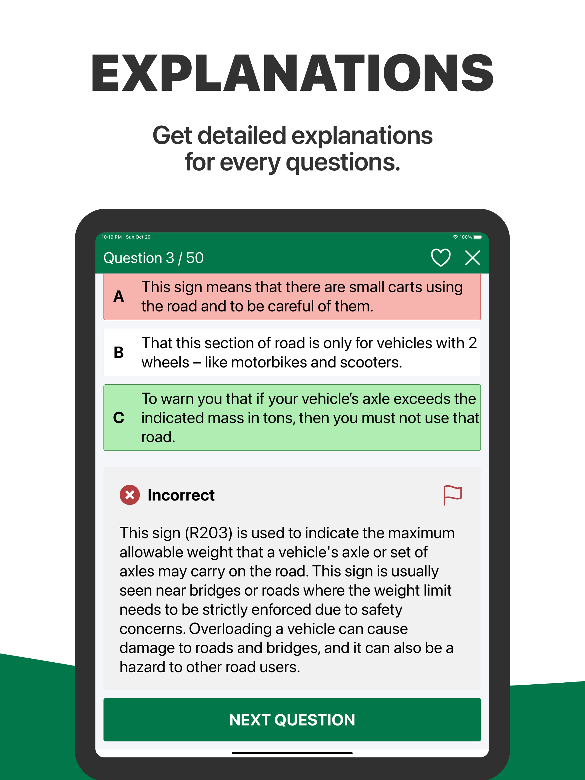 K53 Learner's License Test App